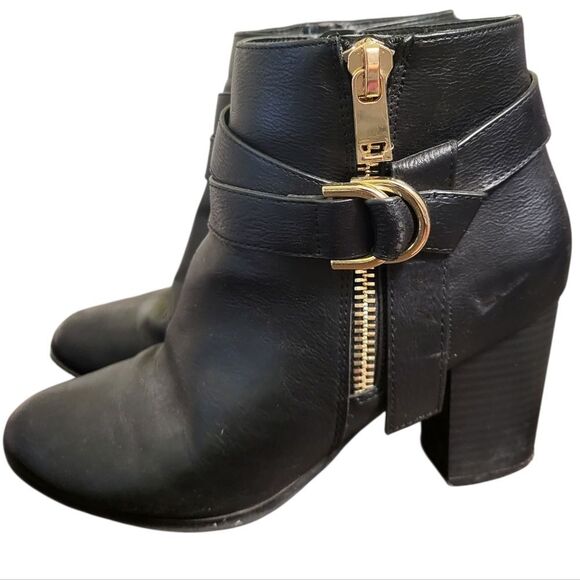 Apt. 9 Dynamic Comfort Advisor Black Block Heel Zip Up Ankle Booties, Size 8.5 - Picture 5 of 13